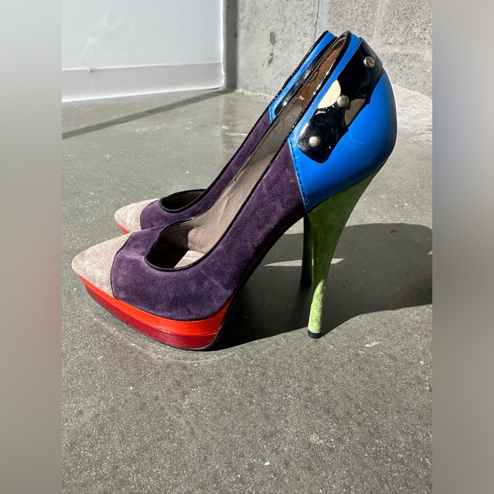 Versace Colorblock heels
